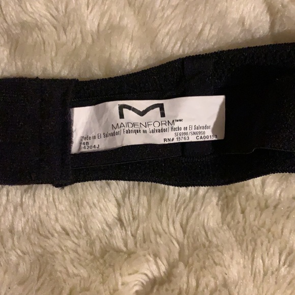 STRAPLESS BLACK BRA SIZE 34B by MAIDENFORM - Picture 3 of 4